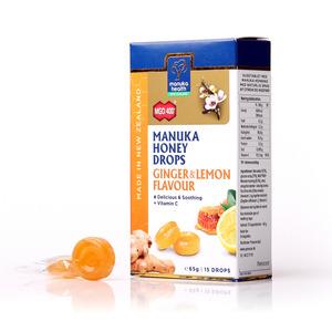 Manuka Health Sugetabletter Citron & Ingefær - 65g