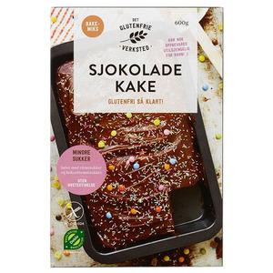 Det Glutenfrie Verksted chokoladekage - 600 g