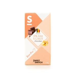 Sweet Switch Chokolade Ginger mørk med ingefær sukkerfri - 100 g