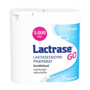 Lactrase GO laktose kosttilskud tabletter fordøjelse - Med24.dk