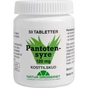 Natur-Drogeriet Pantotensyre 120 mg - 50 tabl.