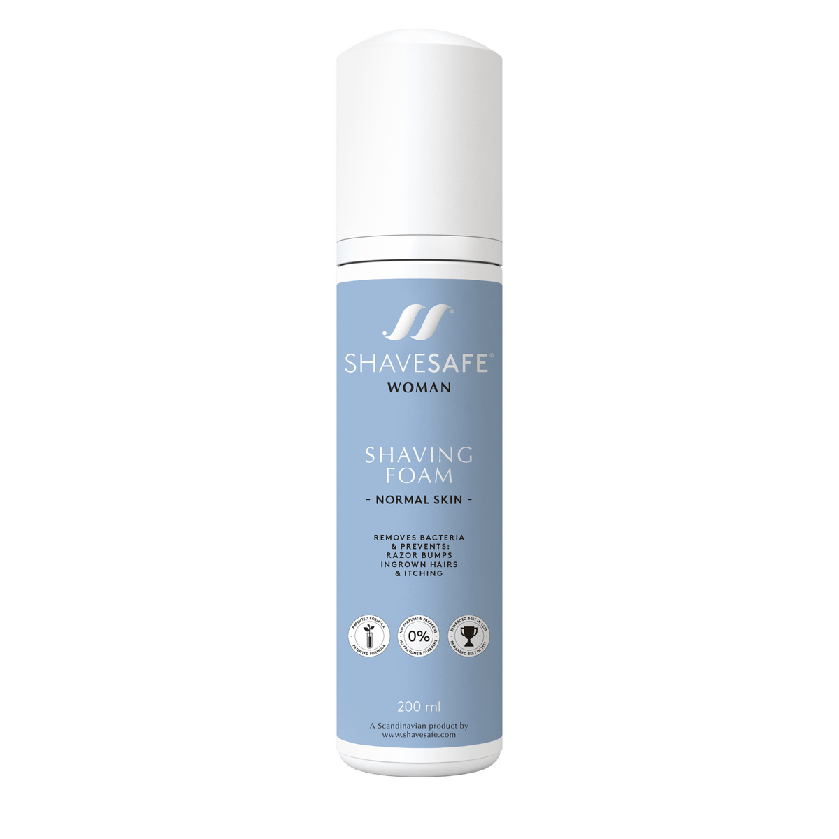 ShaveSafe Woman shaving foam normal skin 200 ml hos Med24.dk