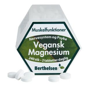 Berthelsen Vegansk Magnesium - 240 tabletter