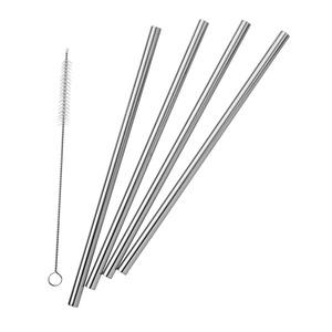 Pulito SteelStraw 15 cm x 8 mm + renser - 4 stk.