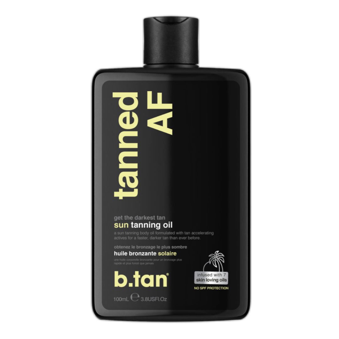Køb b.tan Tanned AF Tanning Oil 100 ml billigt hos Med24.dk