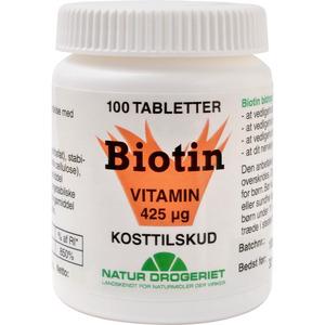 Natur-Drogeriet Biotin 425 µg - 100 tabletter