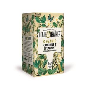Heath & Heather Organic Camomile & Spearmint 20 breve