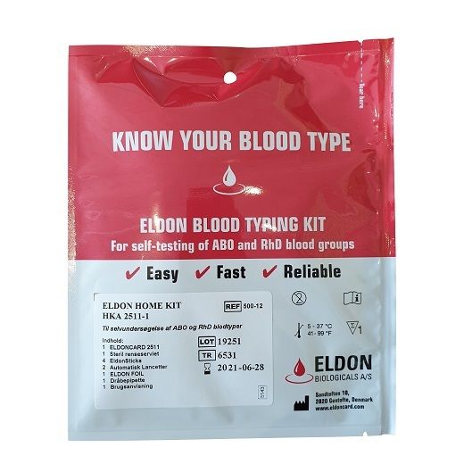 Blodtypetest - Test nemt hvilken blodtype har pris fra kr.