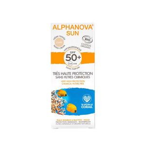 Alphanova Sun SPF 50+ m. farve, sensitiv hud - 50 ml