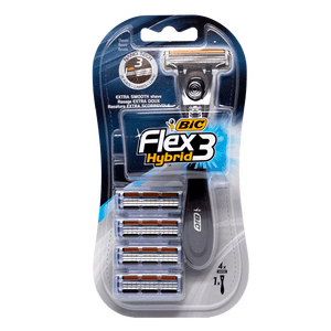 BIC Flex 3 Hybrid barberskraber - 4 stk.
