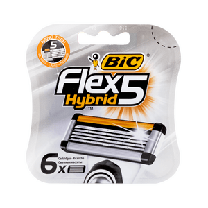 BIC Flex5 Hybrid barberrefills - 6 stk.