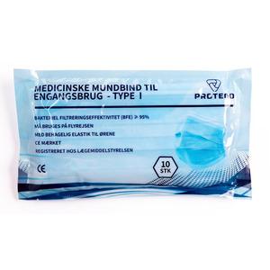 Protego medicinsk mundbind type I - 10 stk.
