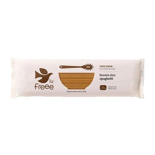 Doves Farm Pasta, Brun ris spaghetti, glutenfri Ø - 500 gram - Køb hos ...
