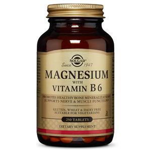 8: Solgar Magnesium med vitamin B6 - 250 tabl.
