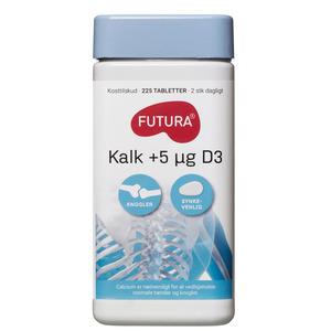 FUTURA Kalk + 5 µg D3-vitamin - 225 tabl.