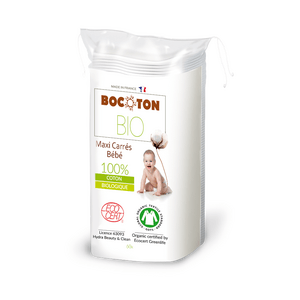 image of Bocoton Bio bomuld baby pads, økologisk - 60 stk