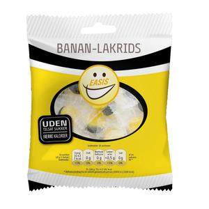 Easis Banan / Lakrids bolsje - 70 g