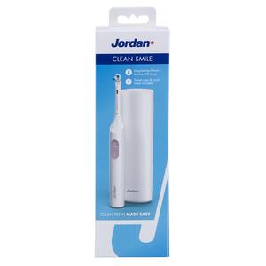 Jordan Clean Smile el-tandbørste hvid - 1 stk.