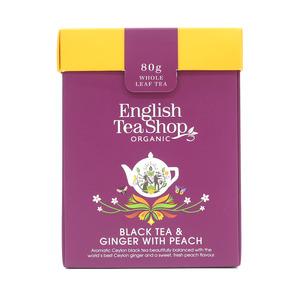 English Tea Shop Black Tea & Ginger with Peach Ø - 80 g