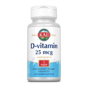 KAL D-vitamin 25 Âµg – 100 kaps.