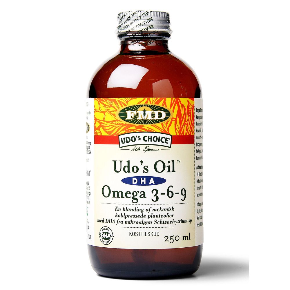 Køb Udo's Oil DHA Omega 369 250 ml. billigt hos Med24.dk