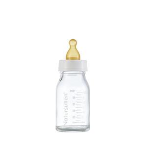 Natursutten sutteflasker i glas 0 mdr, 110 ml - 2 stk