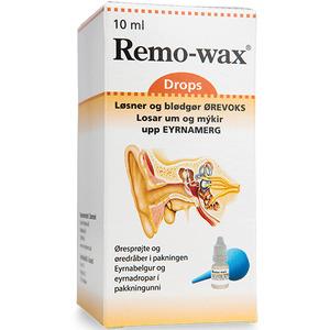 Remo-wax øredråber med sprøjte - 10ml