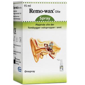 Remo-wax olie ørespray uden sprøjte - 15 ml