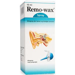 Remo-wax ørespray med sprøjte - 10 ml