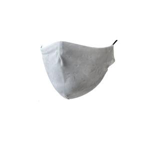 Stofmaske 2-lag lys grå/sort vendbart - 1 stk.