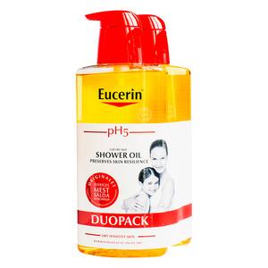 Eucerin pH5 Shower Oil parfumeret - 2 x 400 ml