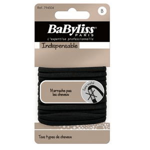 #2 - Babyliss Hårelastikker sort - 15 stk.