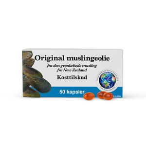 Muslingeolie, original (grønlæbede) - 50 kap.