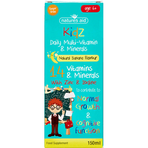 Natures Aid Kidz Multi-Vitamin & Minerals - 150 ml