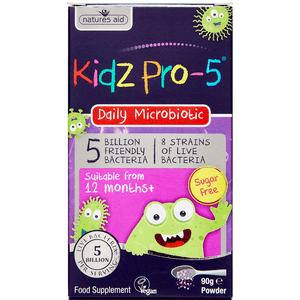 Natures Aid Kidz Pro-5 Mælkesyrebakterier - 90 gram