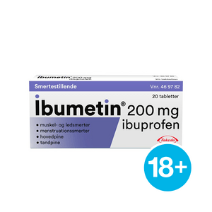 Ibumetin Takeda 200 mg. - 20 stk.