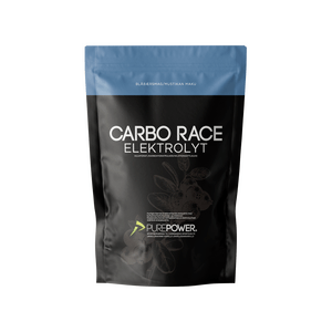 PurePower Carbo Race Elektrolyt blåbær – 1 kg