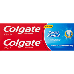 Colgate Karies Kontrol Tandpasta 2x75ml