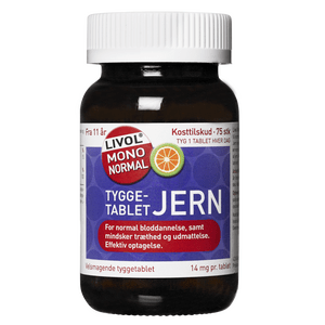 Livol Mono Normal Jern - 75 tyggetabletter