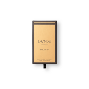 Lavinde GOLD Eyelash Kit gaveæske - Mascara + Serum 2 ml.