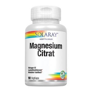 Solaray Magnesium Citrat - 90 kapsler