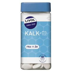 Livol Kalk + D3 vitamin 225 tabletter 