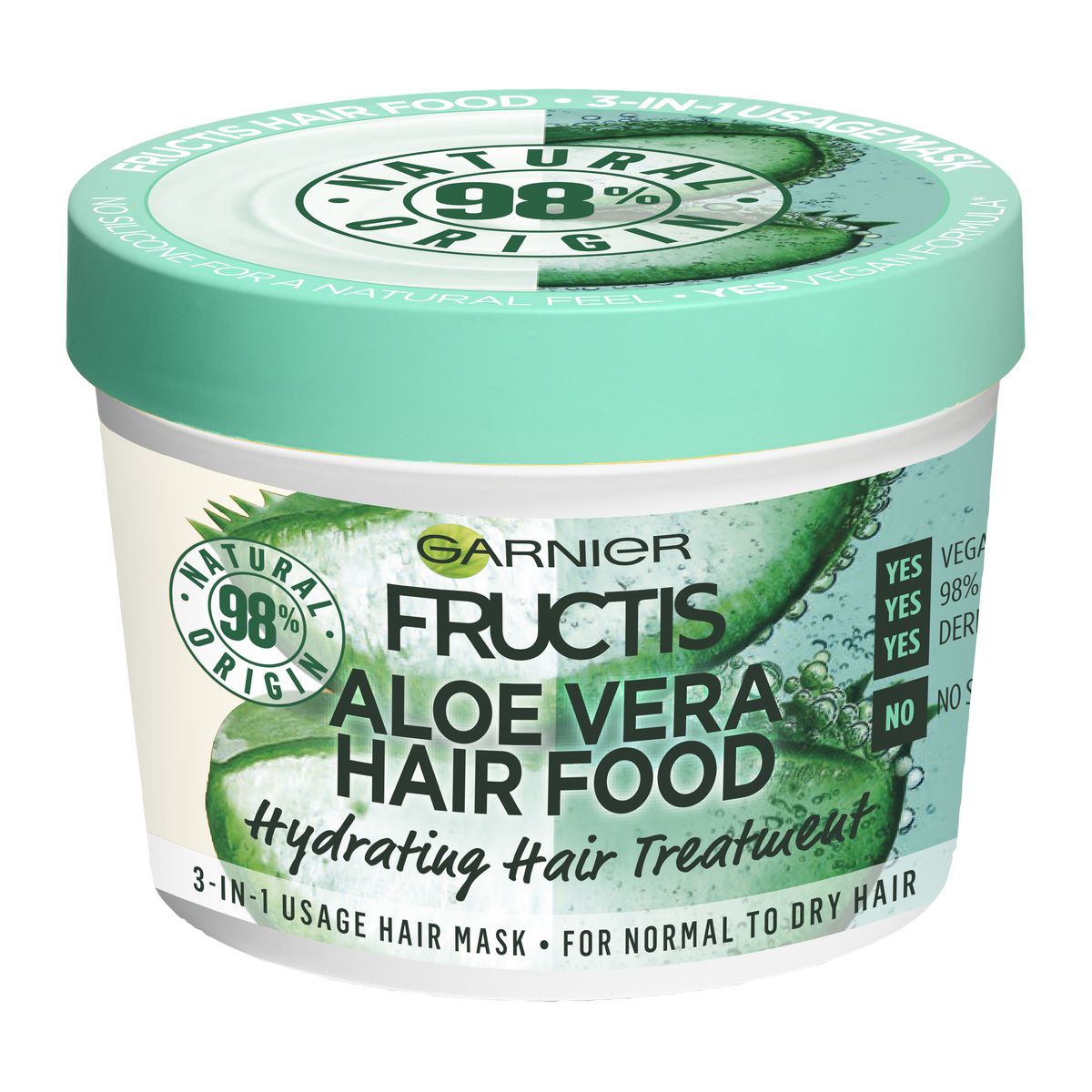 Garnier fructis sampon Køb Garnier Fructis Hair Food Aloe Vera Mask 390 ml hos Med24.dk