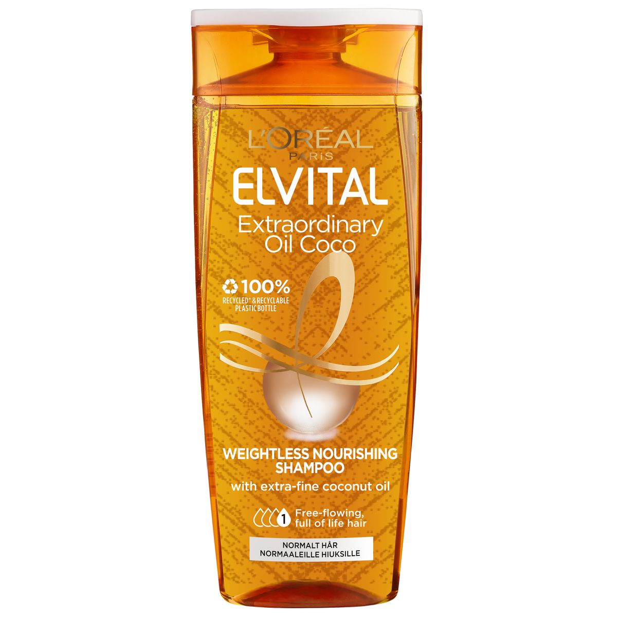 Køb L'Oréal Elvital Oil Coconut Shampoo hos Med24.dk