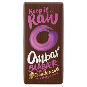 Bar med chokolade, acai og blåbær