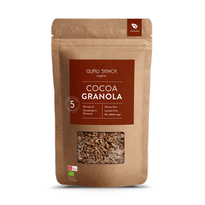 Økologisk og glutenfrit morgenmadsprodukt.