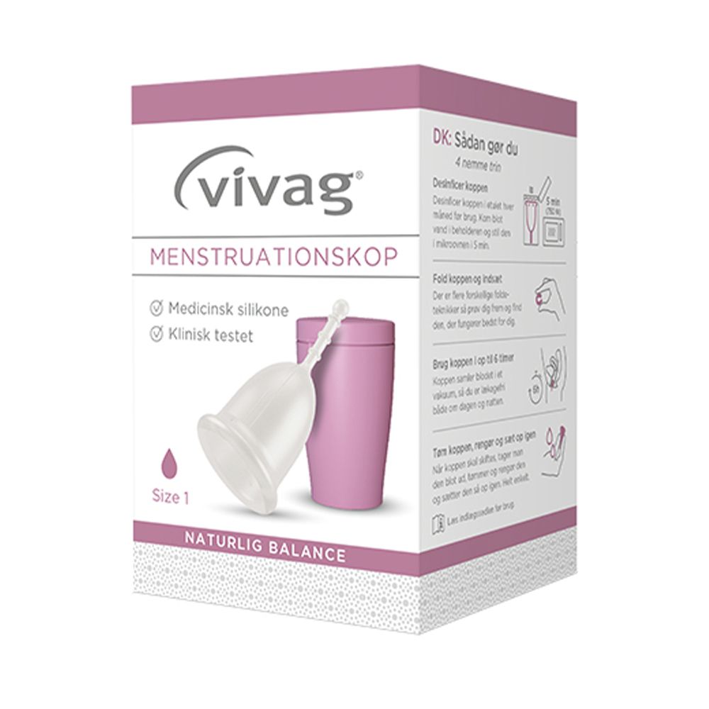 Emuler bruge kompleksitet Køb Vivag menstruationskop 1 billigt hos Med24.dk