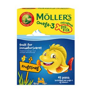 Møllers Omega-3 Gelefisk Frugt - 45 stk.