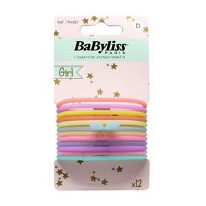 #3 - Babyliss Hårelastikker gummi - 12 stk.