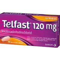 Telfast 120 mg - 10 stk.